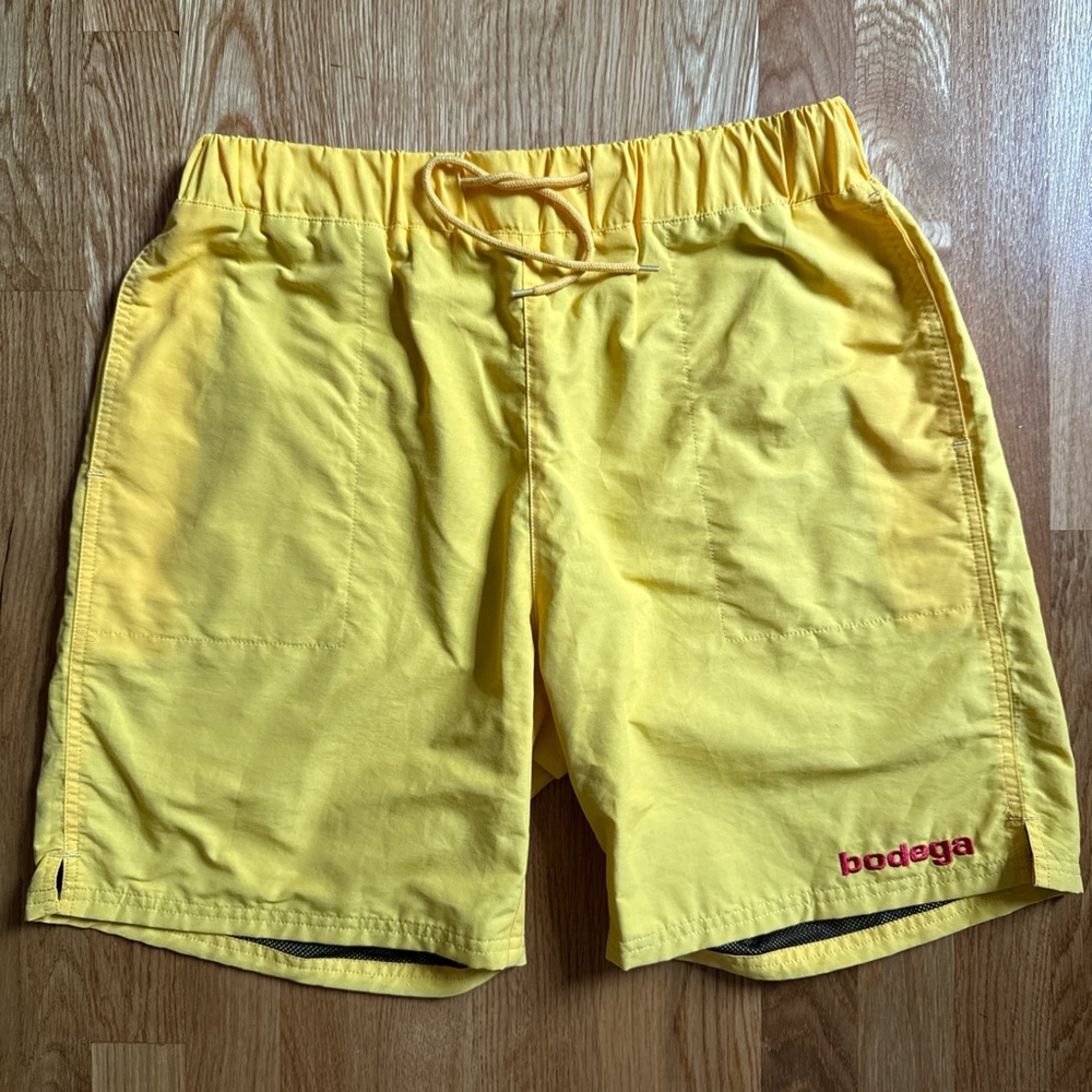 Men's Yellow Bodega Swim Shorts